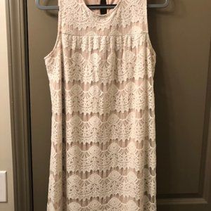 White Lace Mini Dress